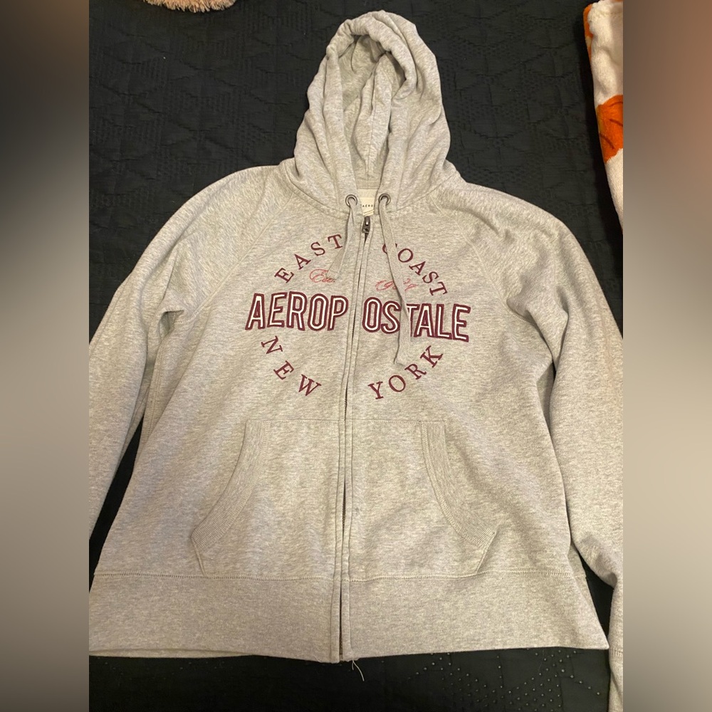 Aeropostale Heather Gray Hoodie